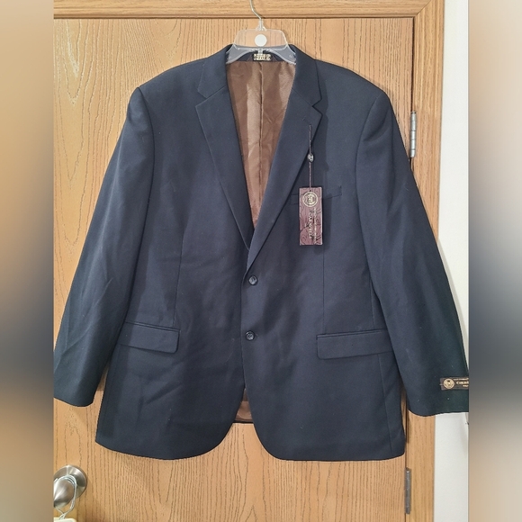 NWT Caravelli 36962 Navy Notched Suit Jacket Blazer - Picture 1 of 5